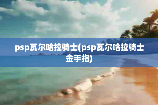 psp瓦尔哈拉骑士(psp瓦尔哈拉骑士金手指)