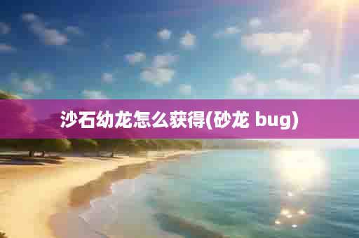 沙石幼龙怎么获得(砂龙 bug)