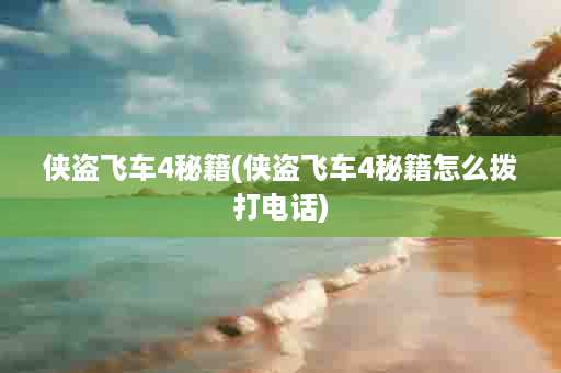 侠盗飞车4秘籍(侠盗飞车4秘籍怎么拨打电话)