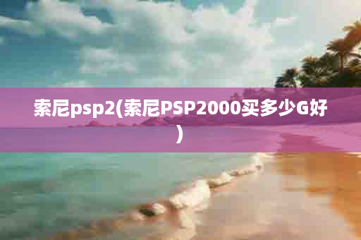 索尼psp2(索尼PSP2000买多少G好)