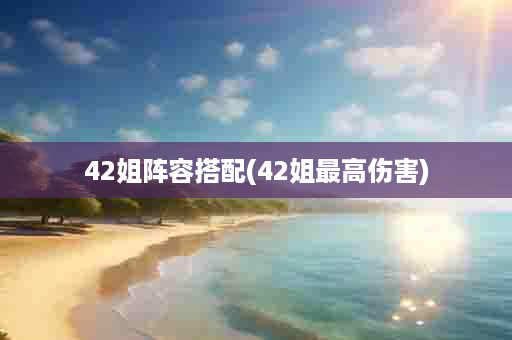 42姐阵容搭配(42姐最高伤害)