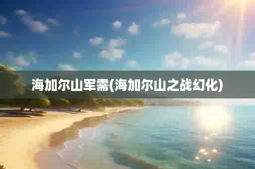 海加尔山军需(海加尔山之战幻化)