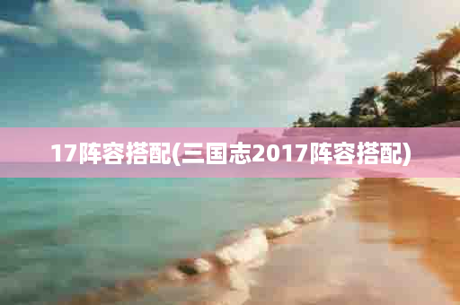 17阵容搭配(三国志2017阵容搭配)