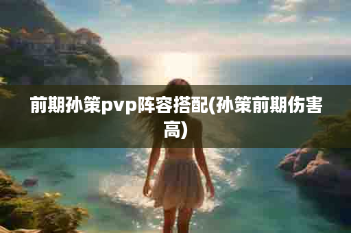 前期孙策pvp阵容搭配(孙策前期伤害高)