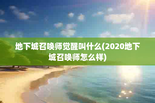 地下城召唤师觉醒叫什么(2020地下城召唤师怎么样)