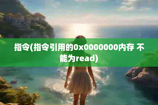 指令(指令引用的0x0000000内存 不能为read)