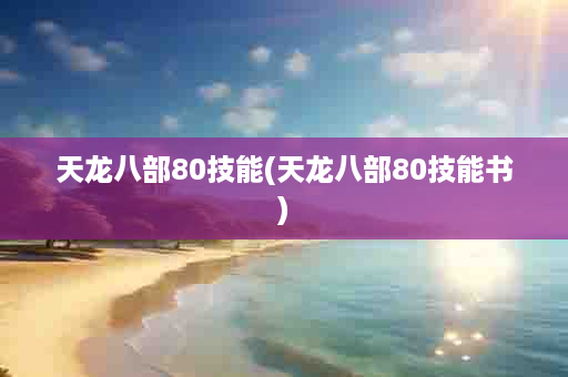 天龙八部80技能(天龙八部80技能书)