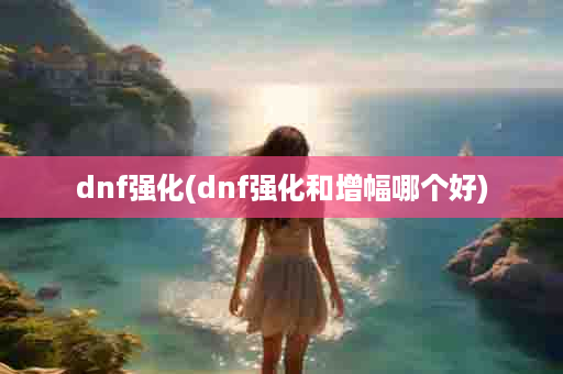 dnf强化(dnf强化和增幅哪个好)