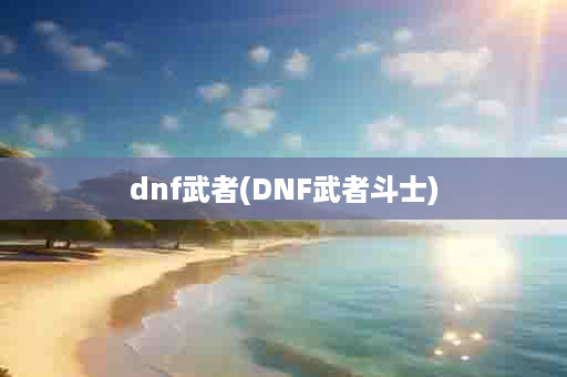 dnf武者(DNF武者斗士)