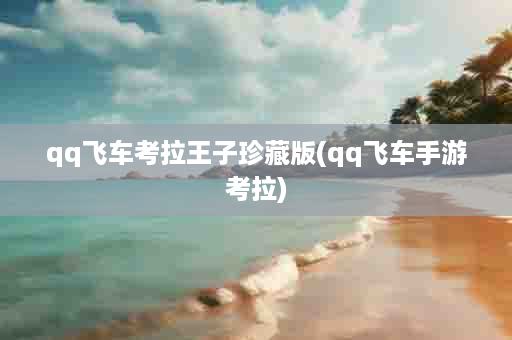 qq飞车考拉王子珍藏版(qq飞车手游考拉)