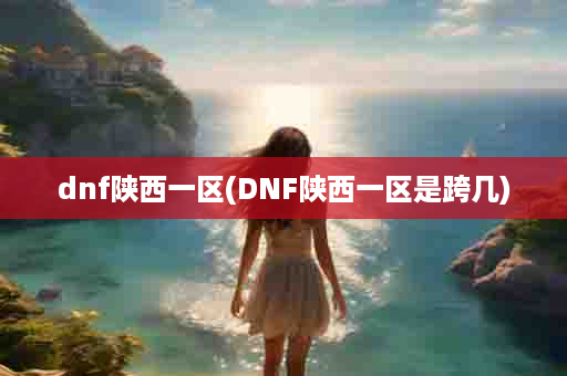 dnf陕西一区(DNF陕西一区是跨几)