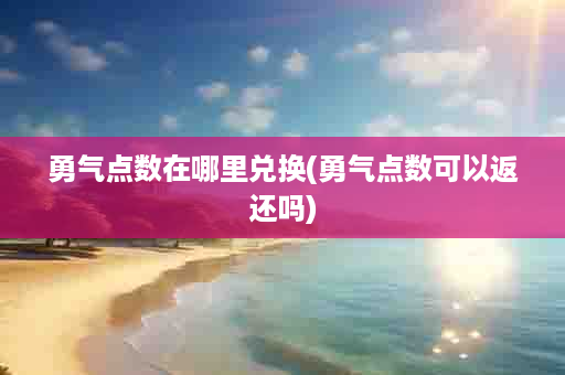 勇气点数在哪里兑换(勇气点数可以返还吗)