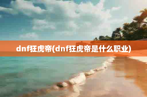 dnf狂虎帝(dnf狂虎帝是什么职业)