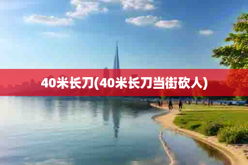 40米长刀(40米长刀当街砍人)