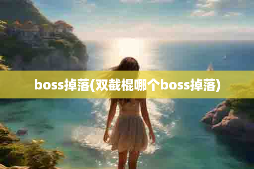 boss掉落(双截棍哪个boss掉落)