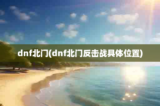 dnf北门(dnf北门反击战具体位置)