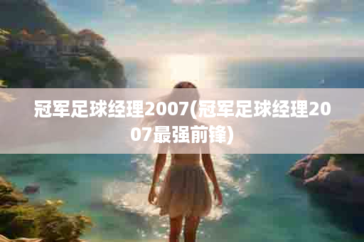 冠军足球经理2007(冠军足球经理2007最强前锋)