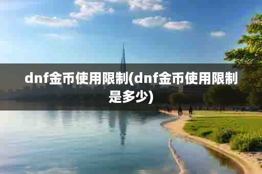 dnf金币使用限制(dnf金币使用限制是多少)