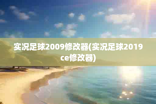 实况足球2009修改器(实况足球2019ce修改器)